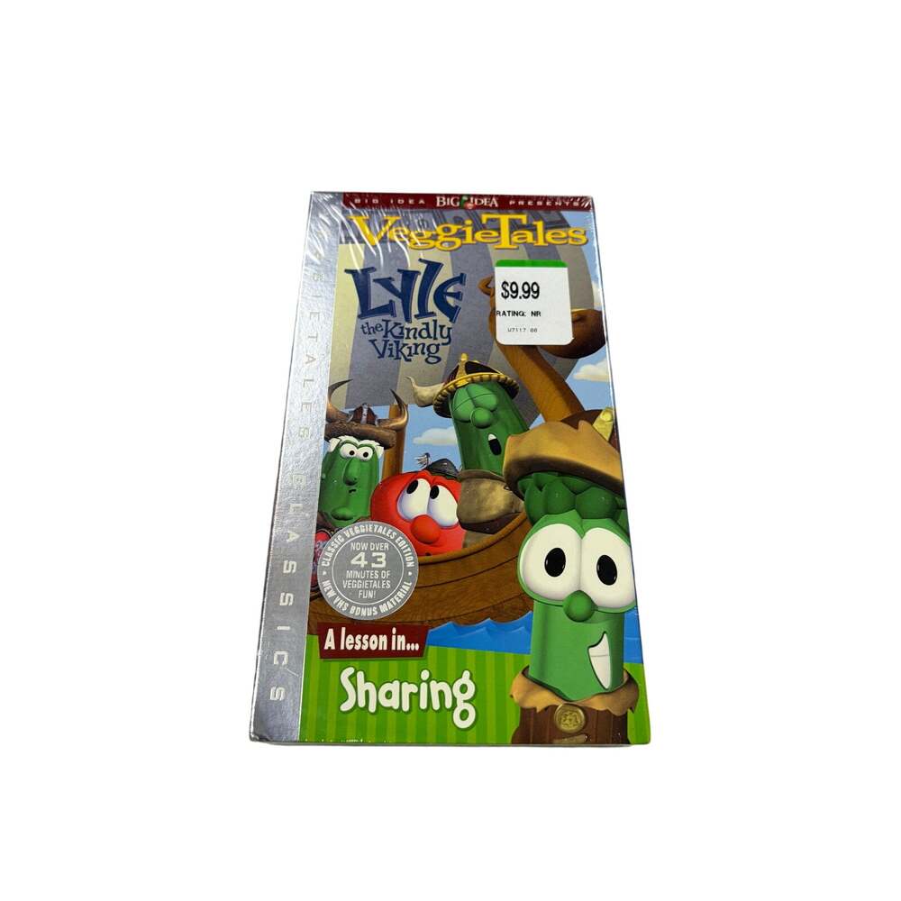 VTG New Veggie Tales Lyle the Kindly Viking VHS. 2001. Sealed
